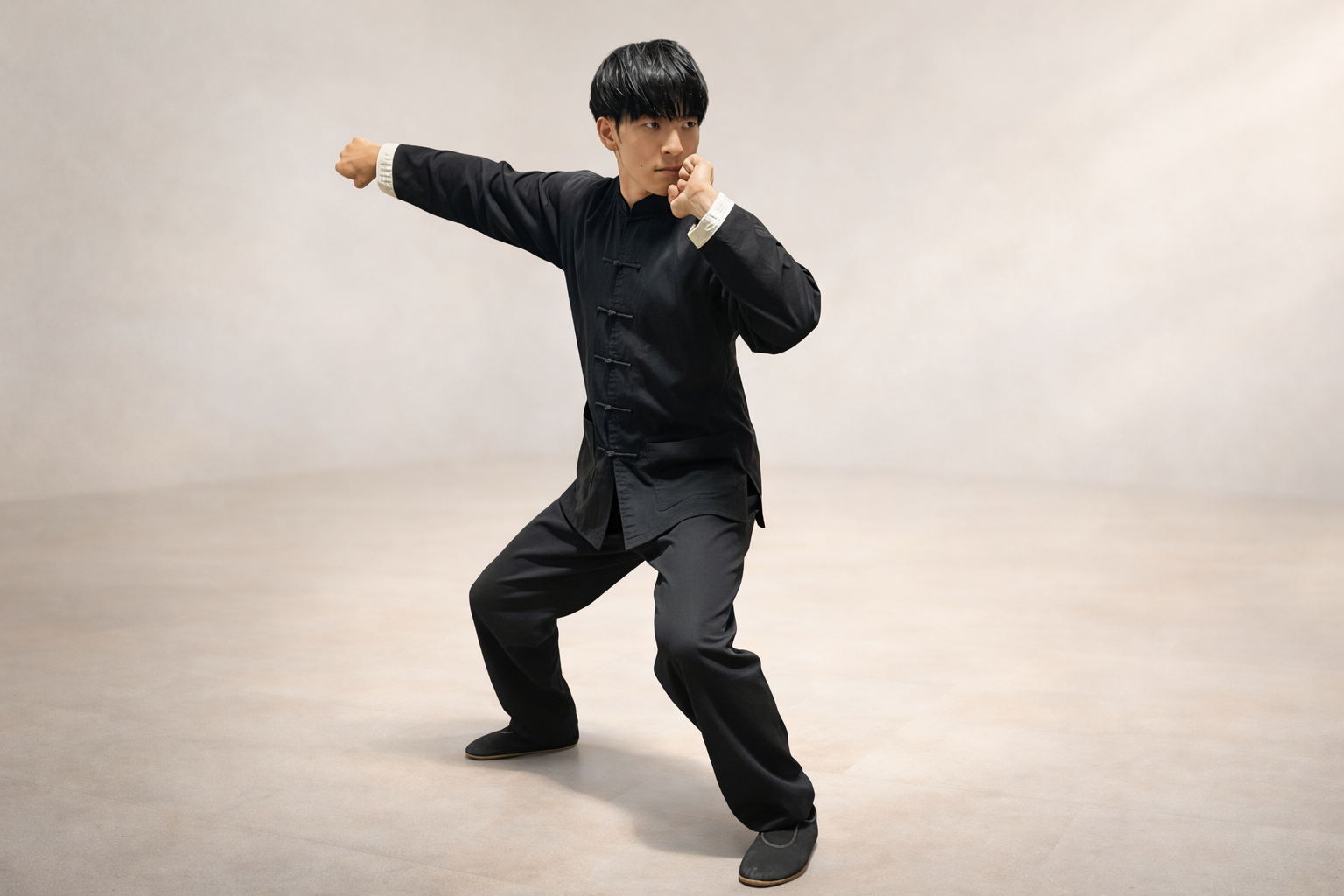 八極拳の稽古風景